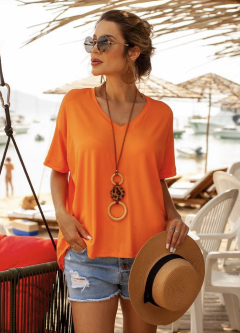 blusa laranja Summer !