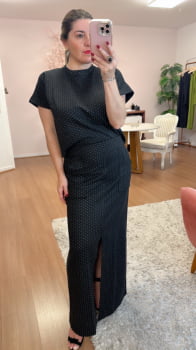 Conjunto de saia poá