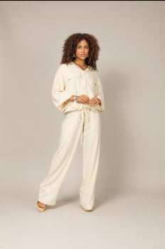 Conjunto viscose sarjada 