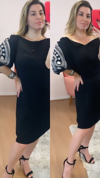 Vestido Rechilieu preto 