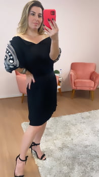 Vestido Rechilieu preto 