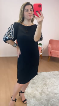 Vestido Rechilieu preto 