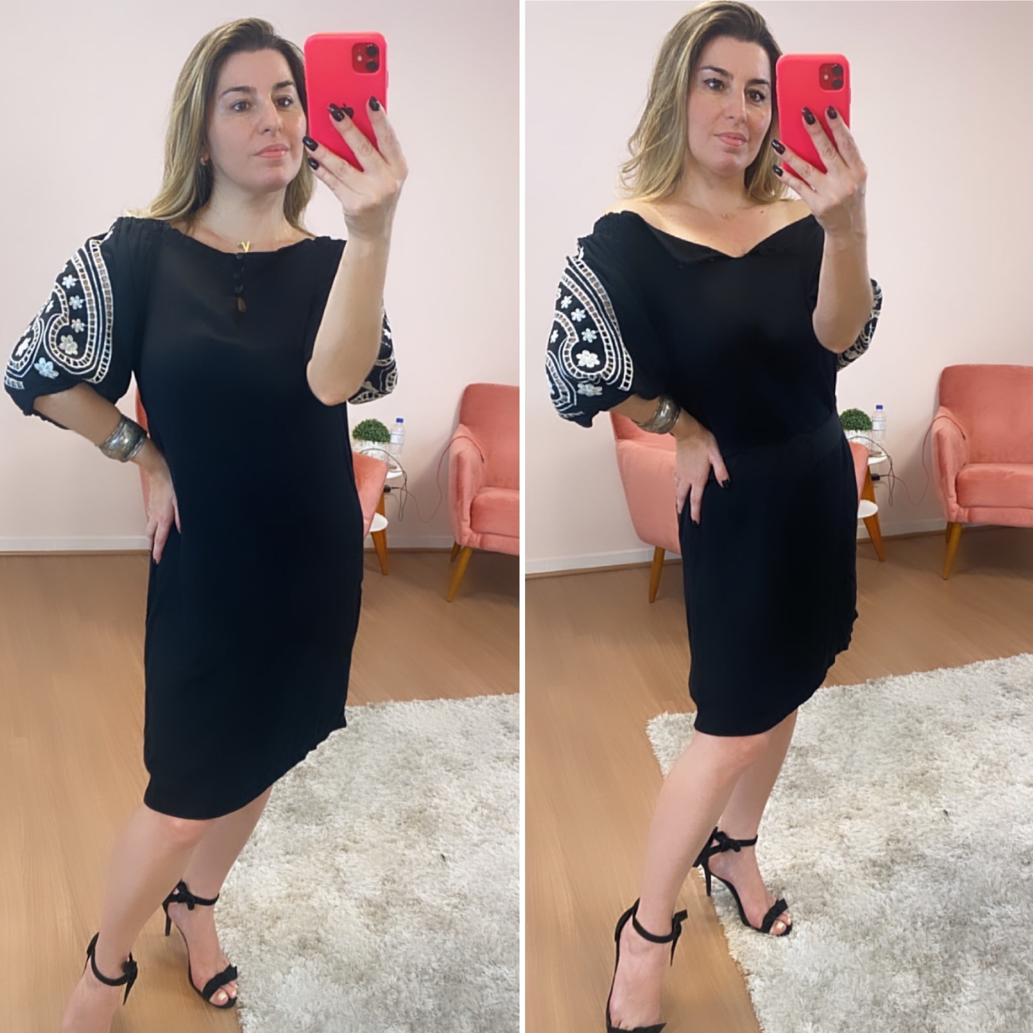 Vestido Rechilieu preto 